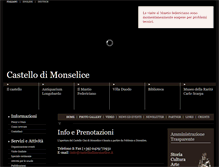 Tablet Screenshot of castellodimonselice.it